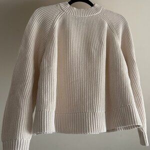 White Chunky Knit Sweater